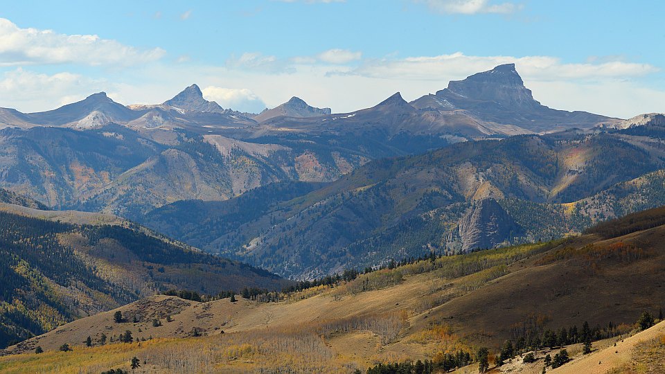 Uncompahgre & Wetterhorn Peaks from Windy Point Overlook