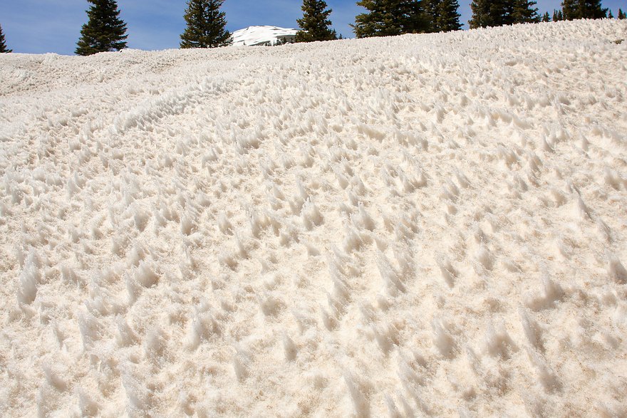 Sun Sculpted Snowfield above Red Mountain Pass