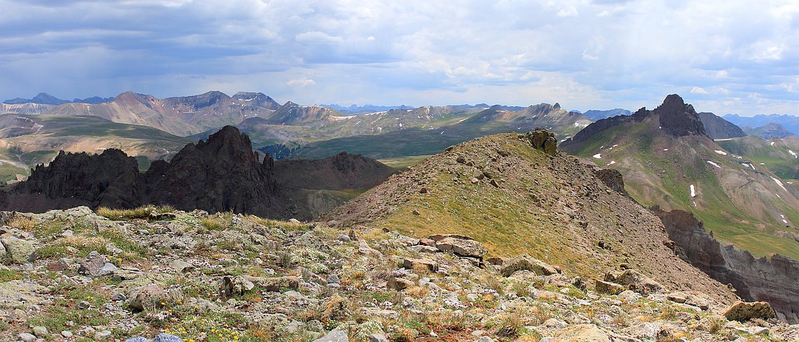 Vista S from Blackwall Mountain's S ridge