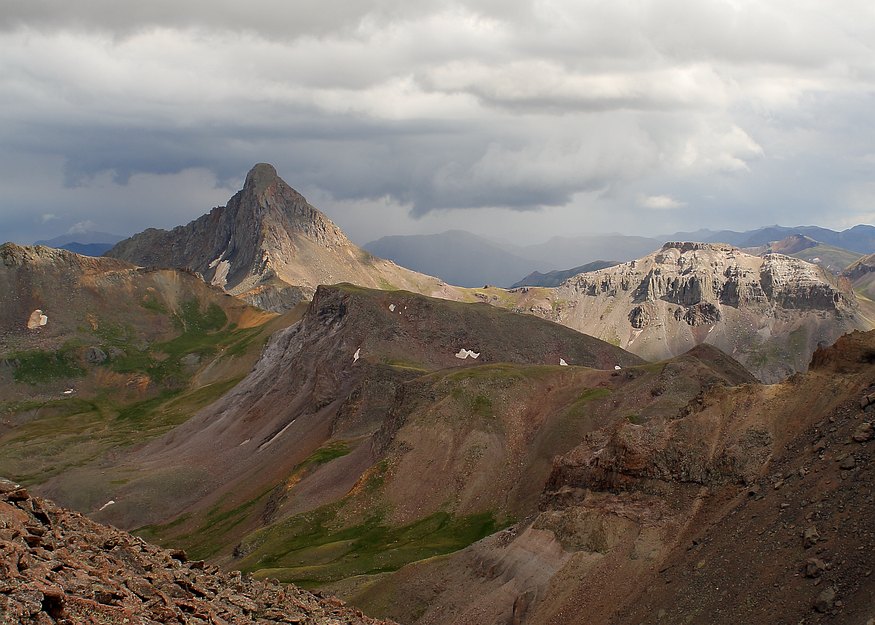 Late Summer Storm beyond Wetterhorn Peak