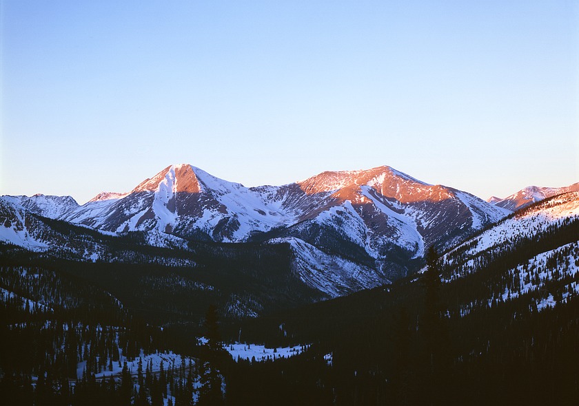 Winter Sunset; Monarch Pass, CO