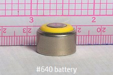 a #640 button
 battery