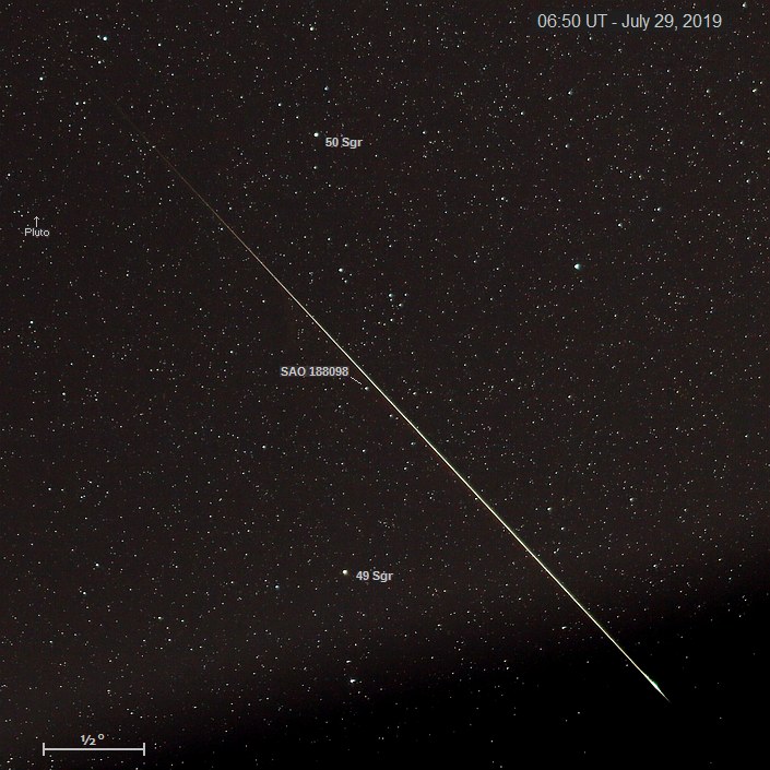 Bright Meteor at 06:50 UT on 7/29/2019