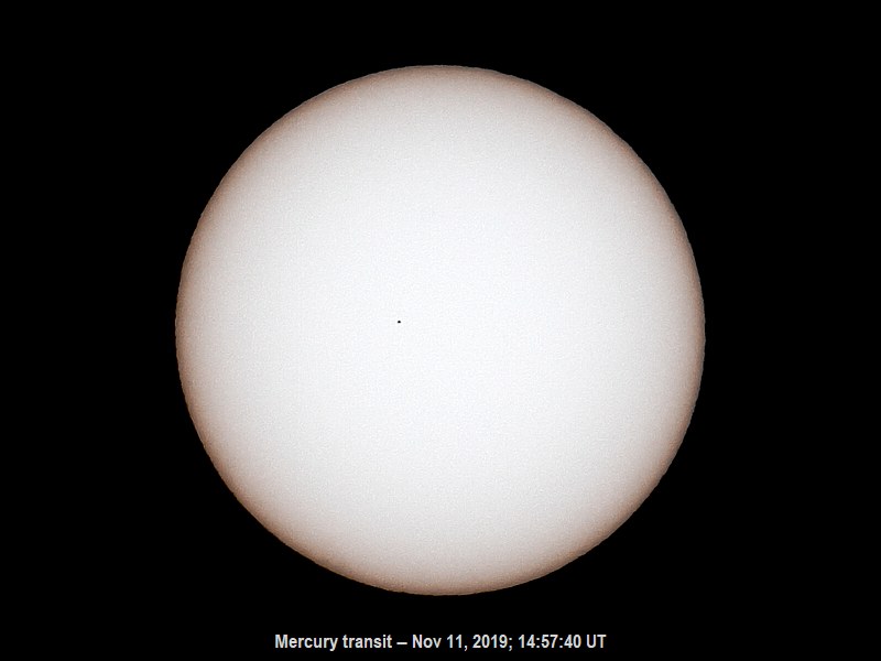 Mercury Transit Photo