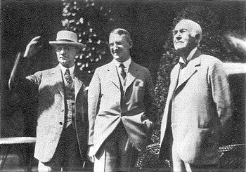 George Eastman, Dr. Mees, and Thomas Edison, August 1928
