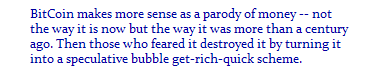 BTC as a parody