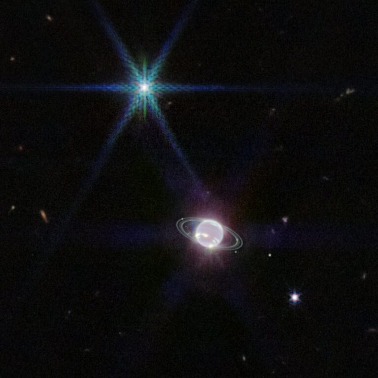 Neptune in the IR, Webb telescope