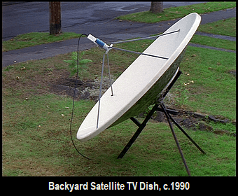 Backyard Satellite TV DIsh